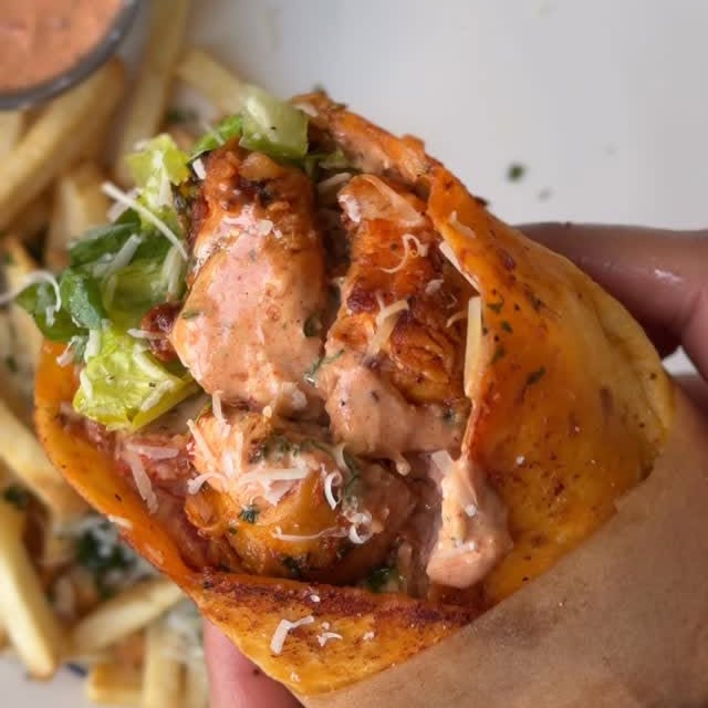 Garlic Parmesan Chicken Wrap