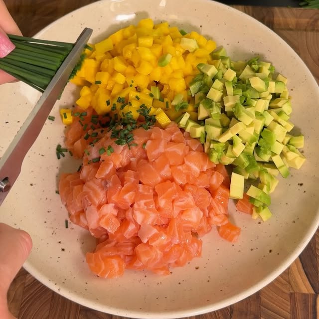 Salmon Tartare with Mango