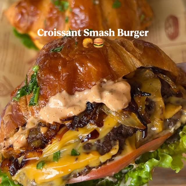 Croissant Smash Burger