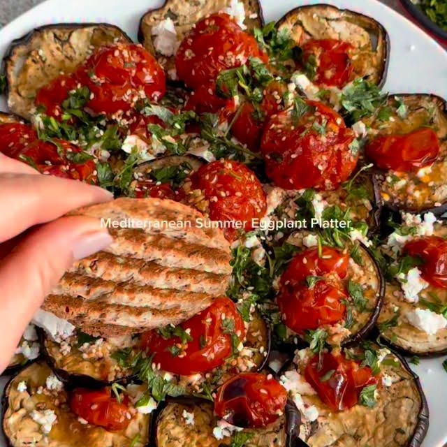 Mediterranean Summer Eggplant Platter